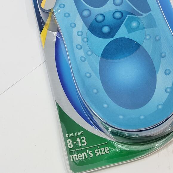 Dr.Scholls Comfort & Energy Massaging Gel Insoles Stimulating Step Mens 8-13 New - Picture 10 of 10